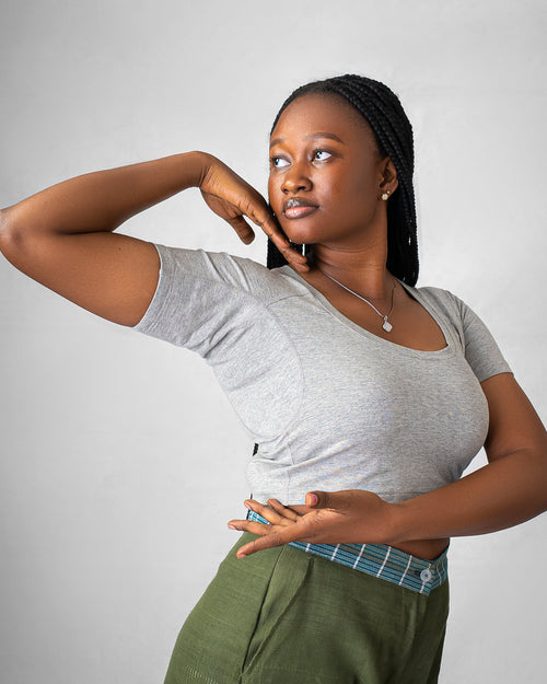 Her Inherited Crop Top (Grey)