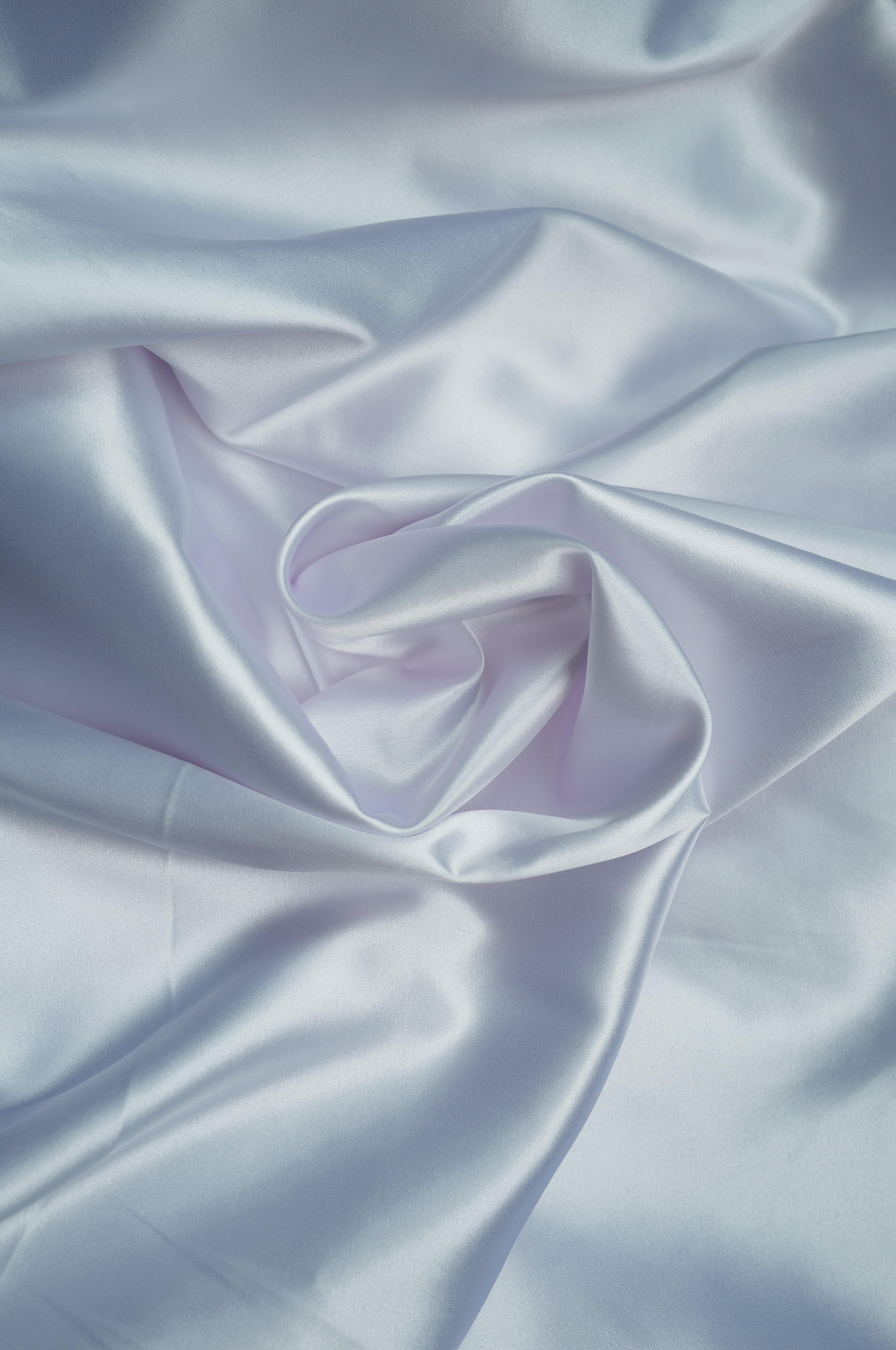 White Stretch Charmeuse Satin Fabric | Per Yard