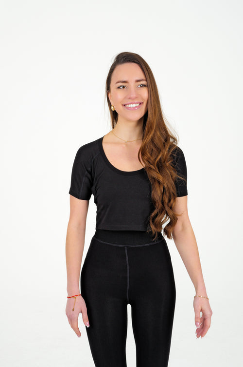 Her Inherited Crop Top (Black)