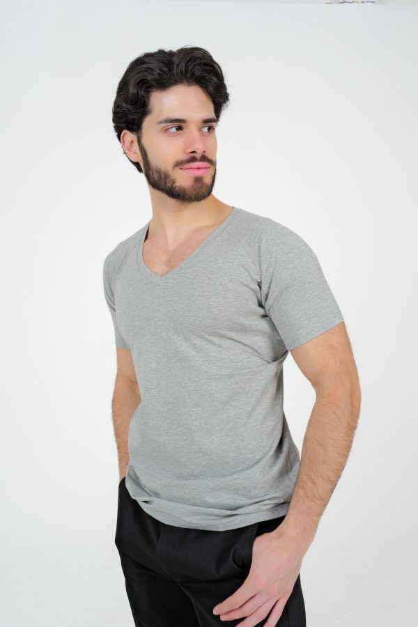Men’s Underarm Sweat proof Undershirt (Grey) - Image 4