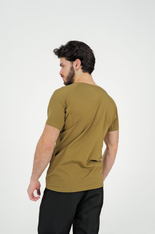 Men’s Underarm Sweat proof Undershirt (Olive Green) - Image 2